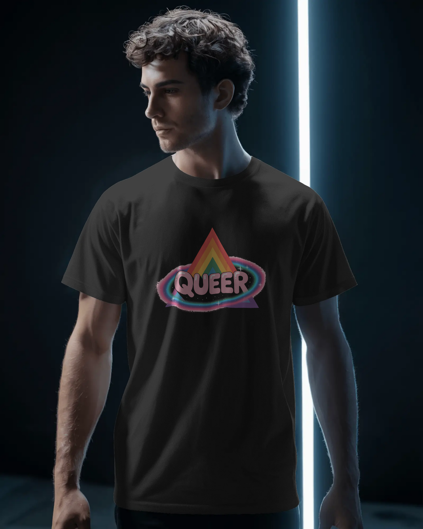 Pride-Inspired Unisex Tee, Queer Graphic Shirt, LGBTQ+ Fashion, Casual Wear, Pride Month, Unique Graphic Tee