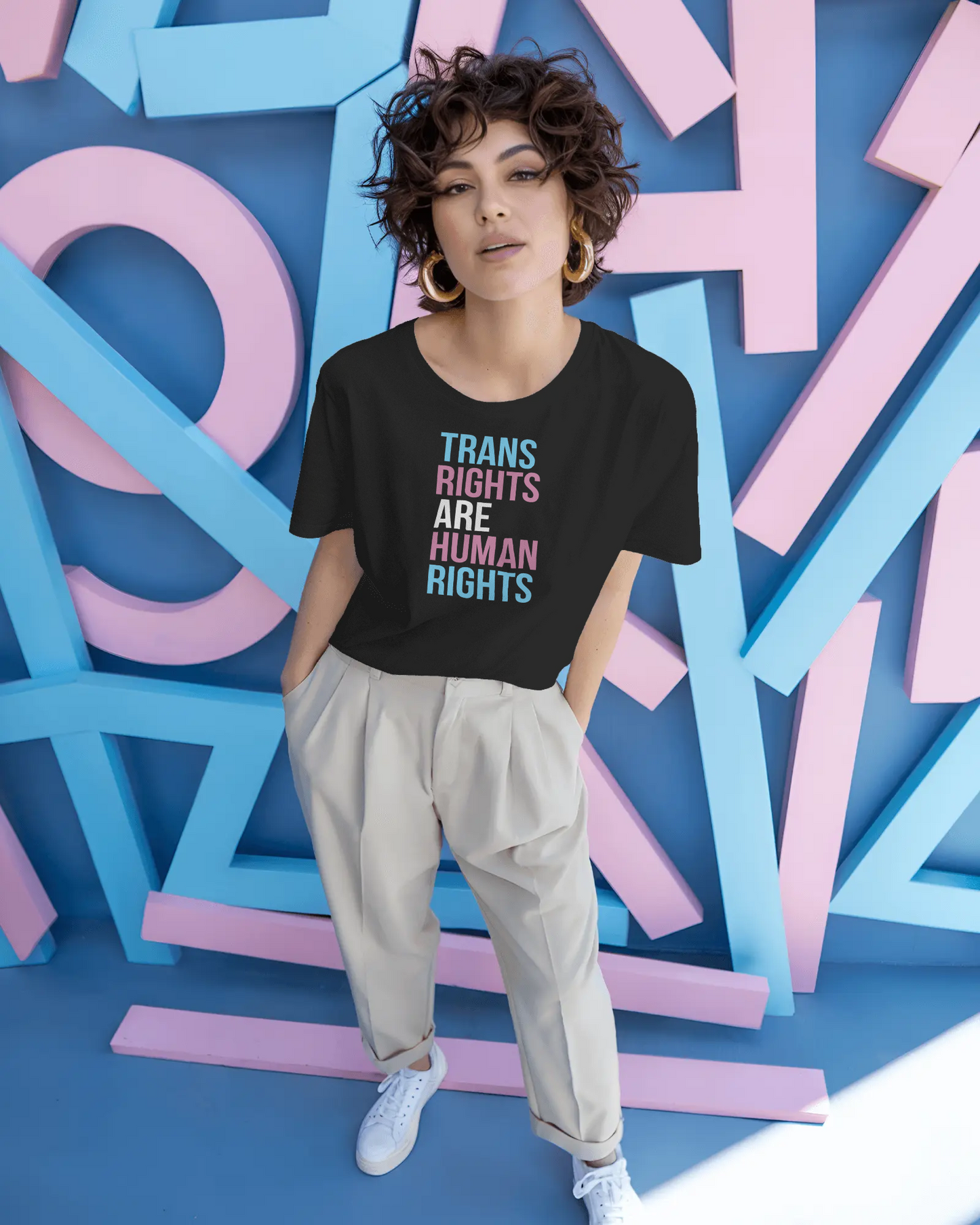Trans Rights are Human Rights - Unisex Short Sleeve Tee, LGBTQ+ Pride Shirt, Equality Apparel, Human Rights Gift, Activism Clothing