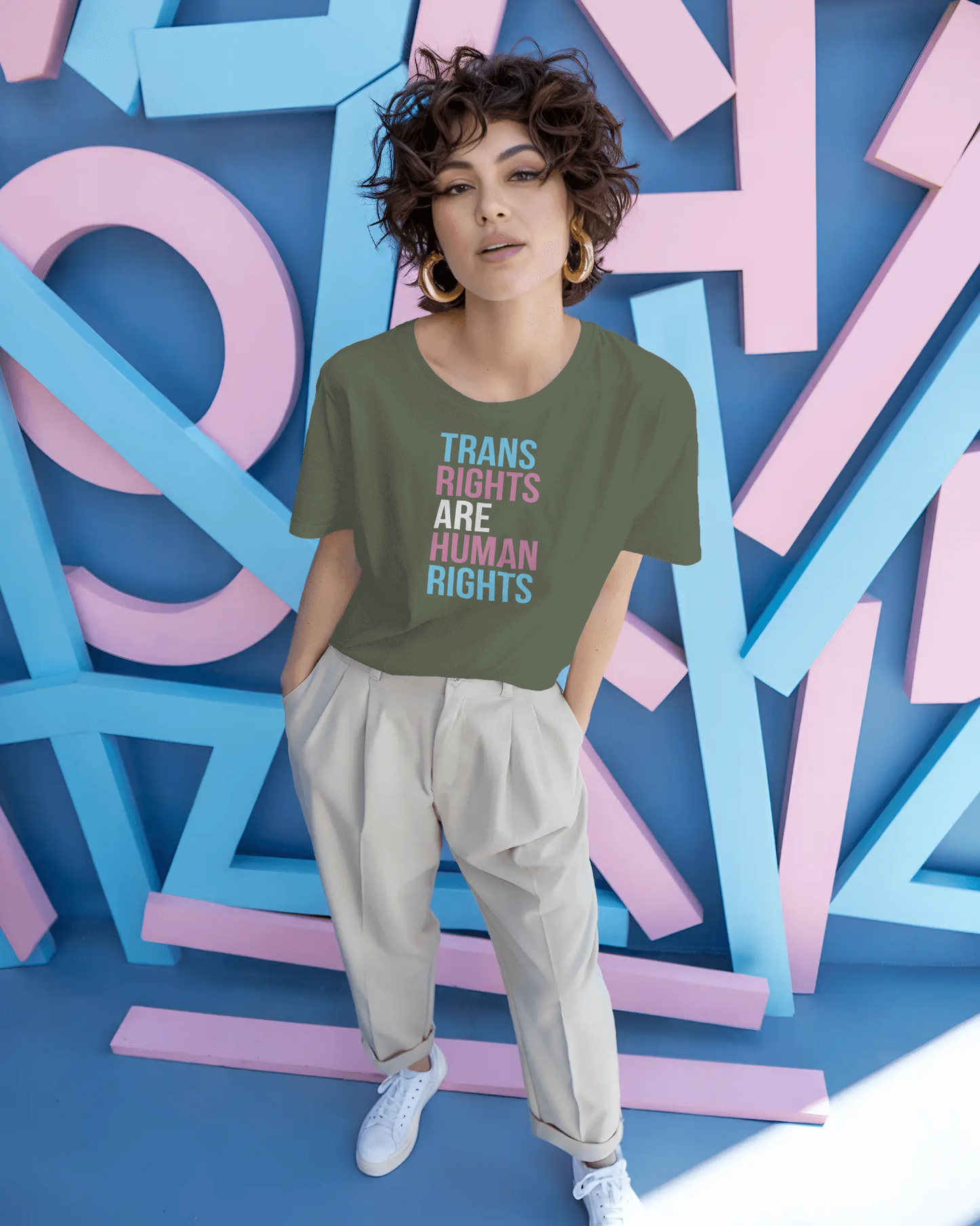 Trans Rights are Human Rights - Unisex Short Sleeve Tee, LGBTQ+ Pride Shirt, Equality Apparel, Human Rights Gift, Activism Clothing