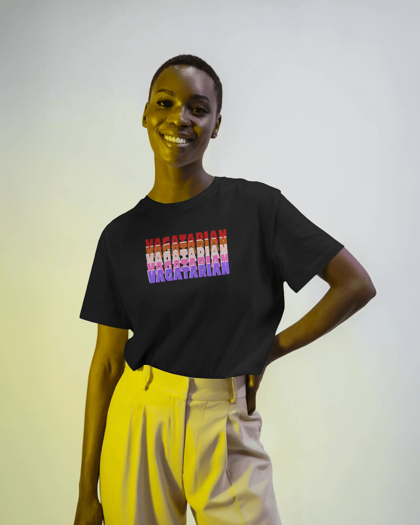 Vagatarian Unisex Jersey Tee, Casual Graphic T-Shirt for Everyday Wear, Perfect Gift for Food Lovers, Summer Tee, LGBTQ+ Pride Shirt