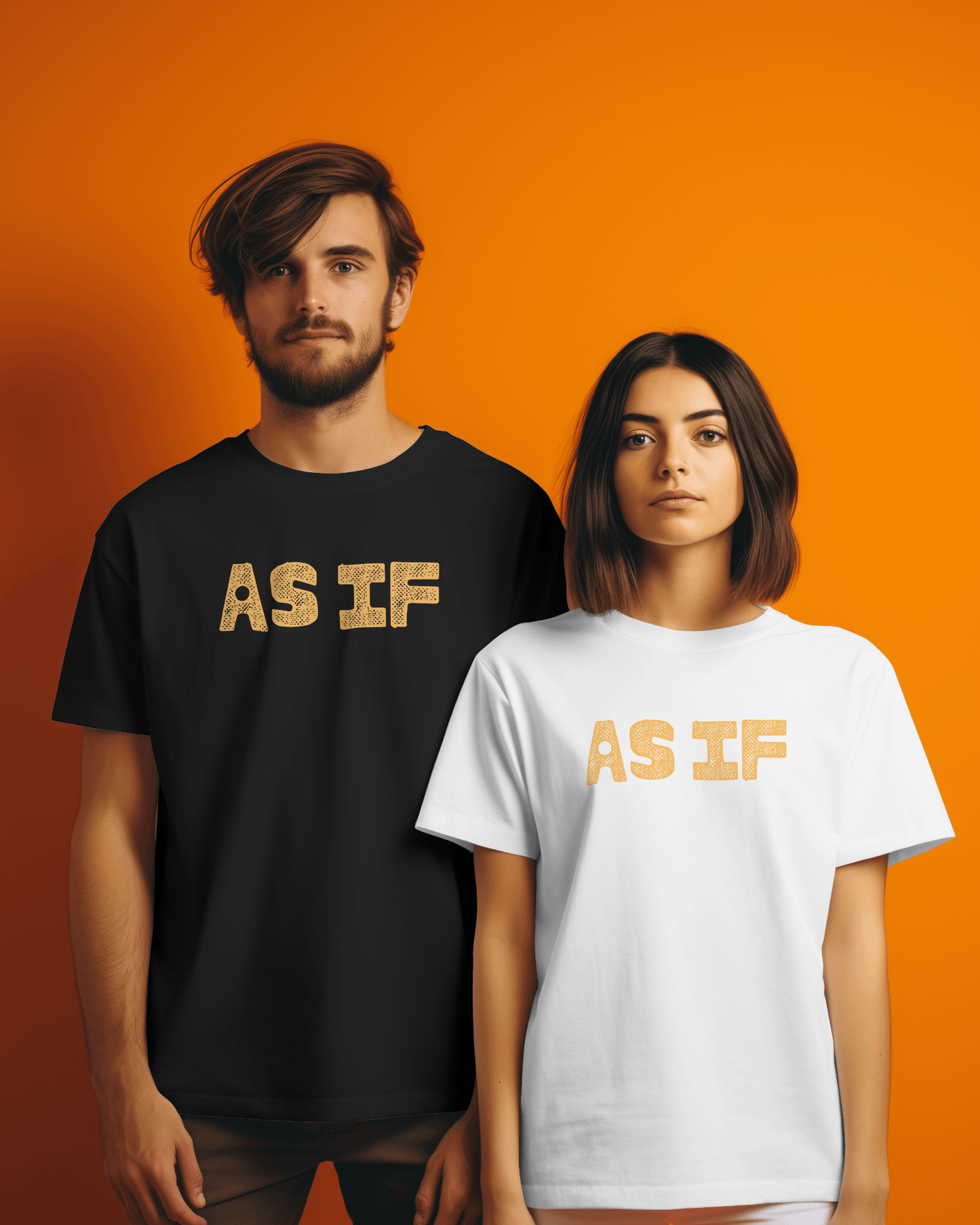 Casual Statement Tee - Perfect for Everyday Wear, AS IF Design, Cute Graphic Shirt, Trendy Gift, Summer Outfit