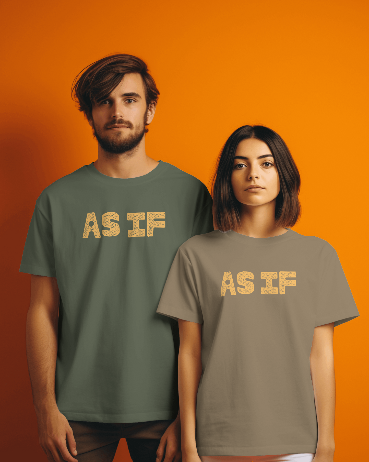 Casual Statement Tee - Perfect for Everyday Wear, AS IF Design, Cute Graphic Shirt, Trendy Gift, Summer Outfit