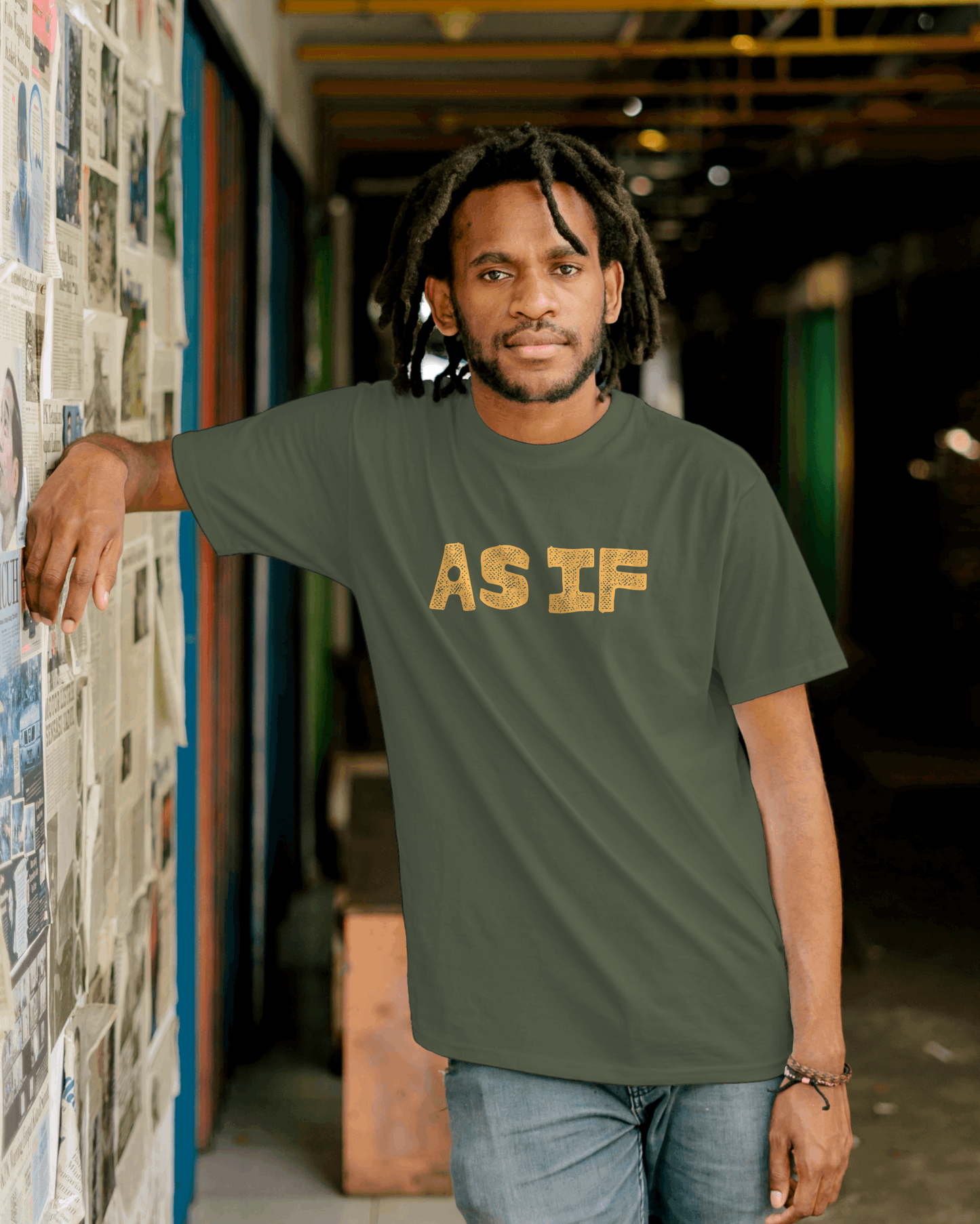 Casual Statement Tee - Perfect for Everyday Wear, AS IF Design, Cute Graphic Shirt, Trendy Gift, Summer Outfit