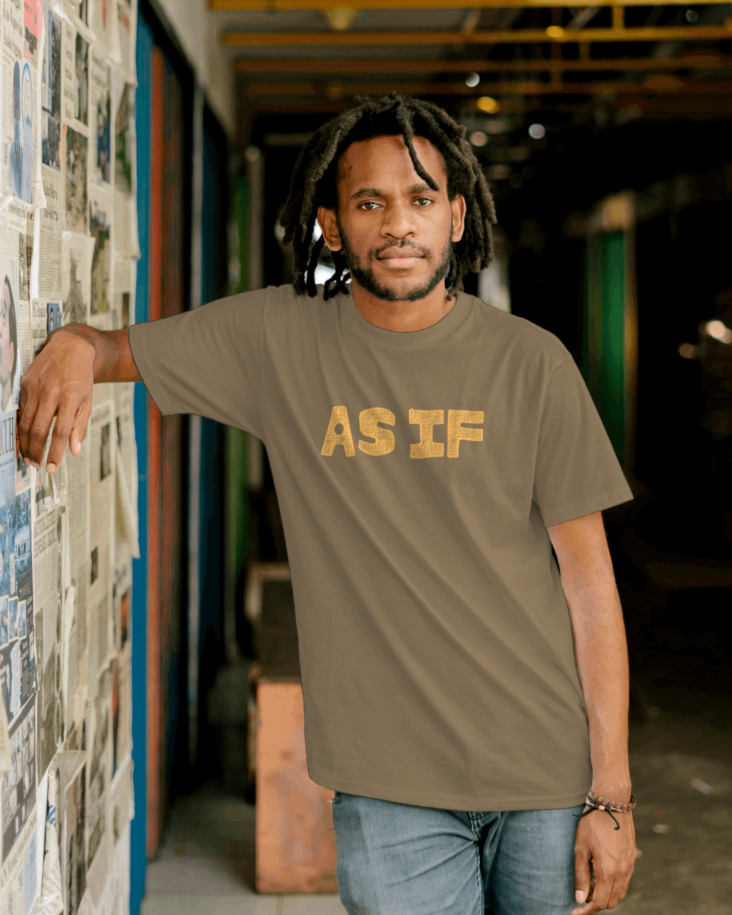 Casual Statement Tee - Perfect for Everyday Wear, AS IF Design, Cute Graphic Shirt, Trendy Gift, Summer Outfit