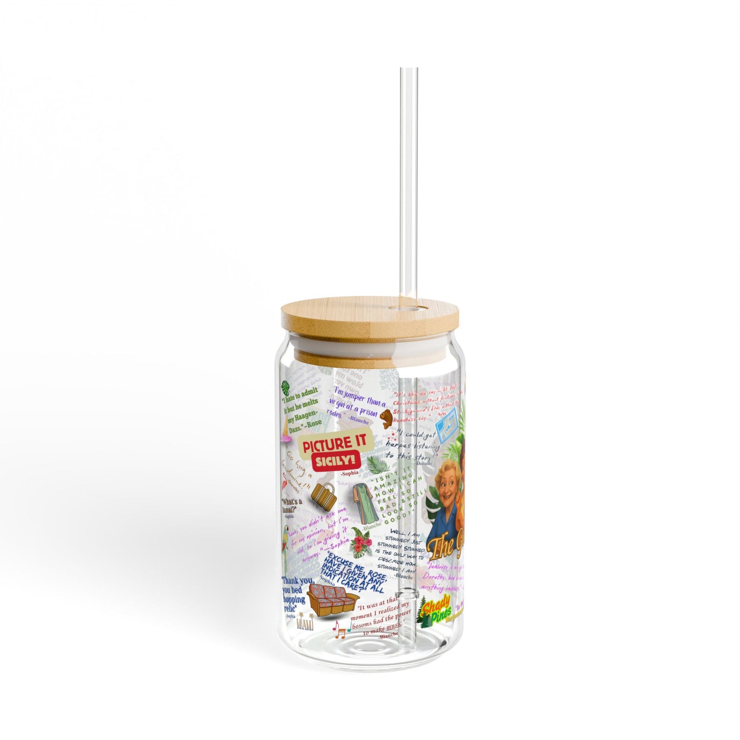 Tumbler with 'The Golden Girls' design Featuring Iconic One Lines from your favorite Golden Girls