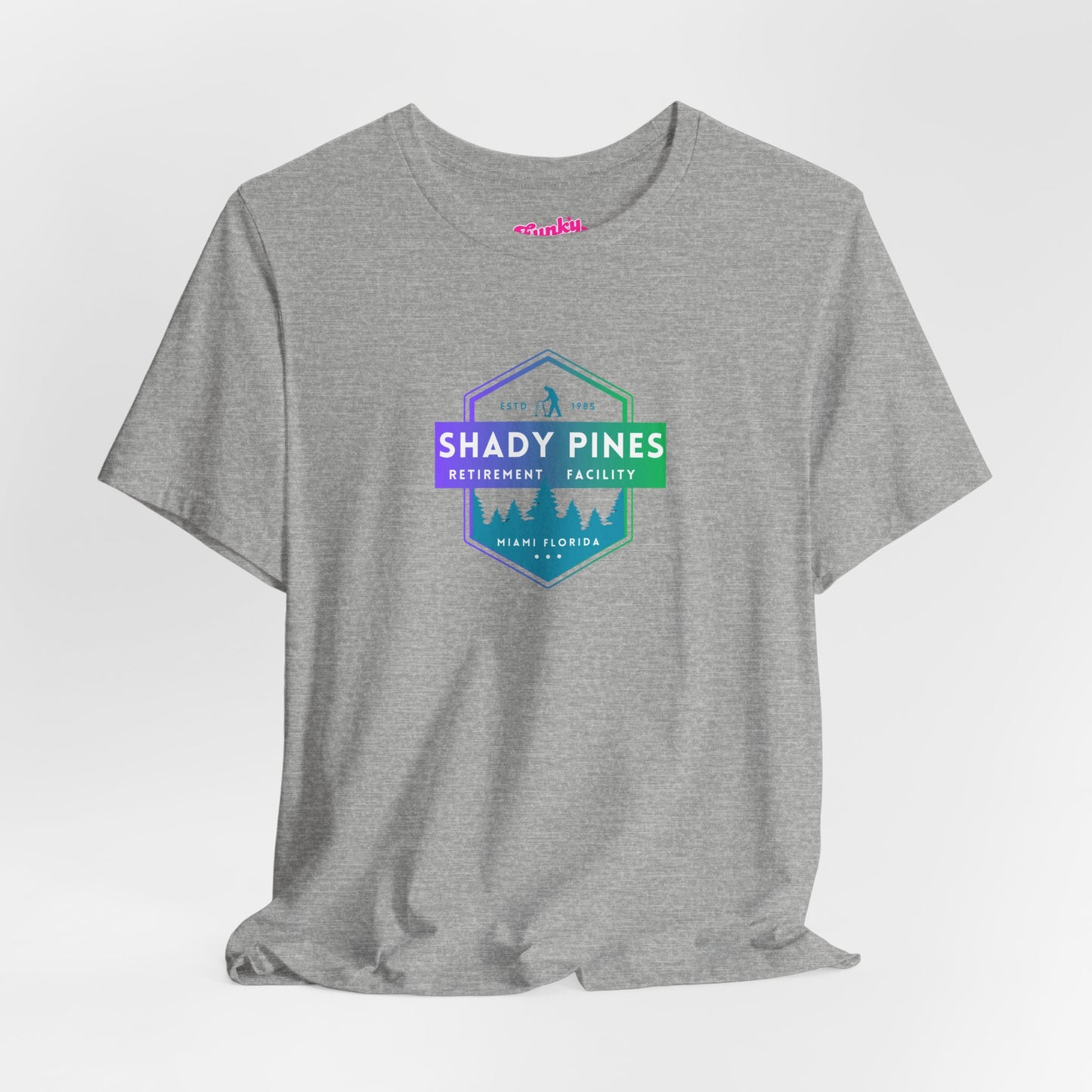 Shady Pines Retirement Tee, Unisex Jersey Shirt, Fun Golden Girls Inspired Fan Vintage Style T-Shirt