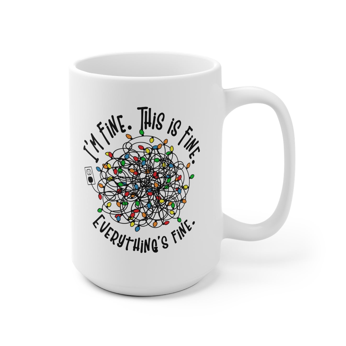 Whimsical Ceramic Mug - "I'm Fine, This is Fine, Everything's Fine" – Perfect Gift for Self-Care Lovers, Relaxation, Coffee, Tea, Home [...]