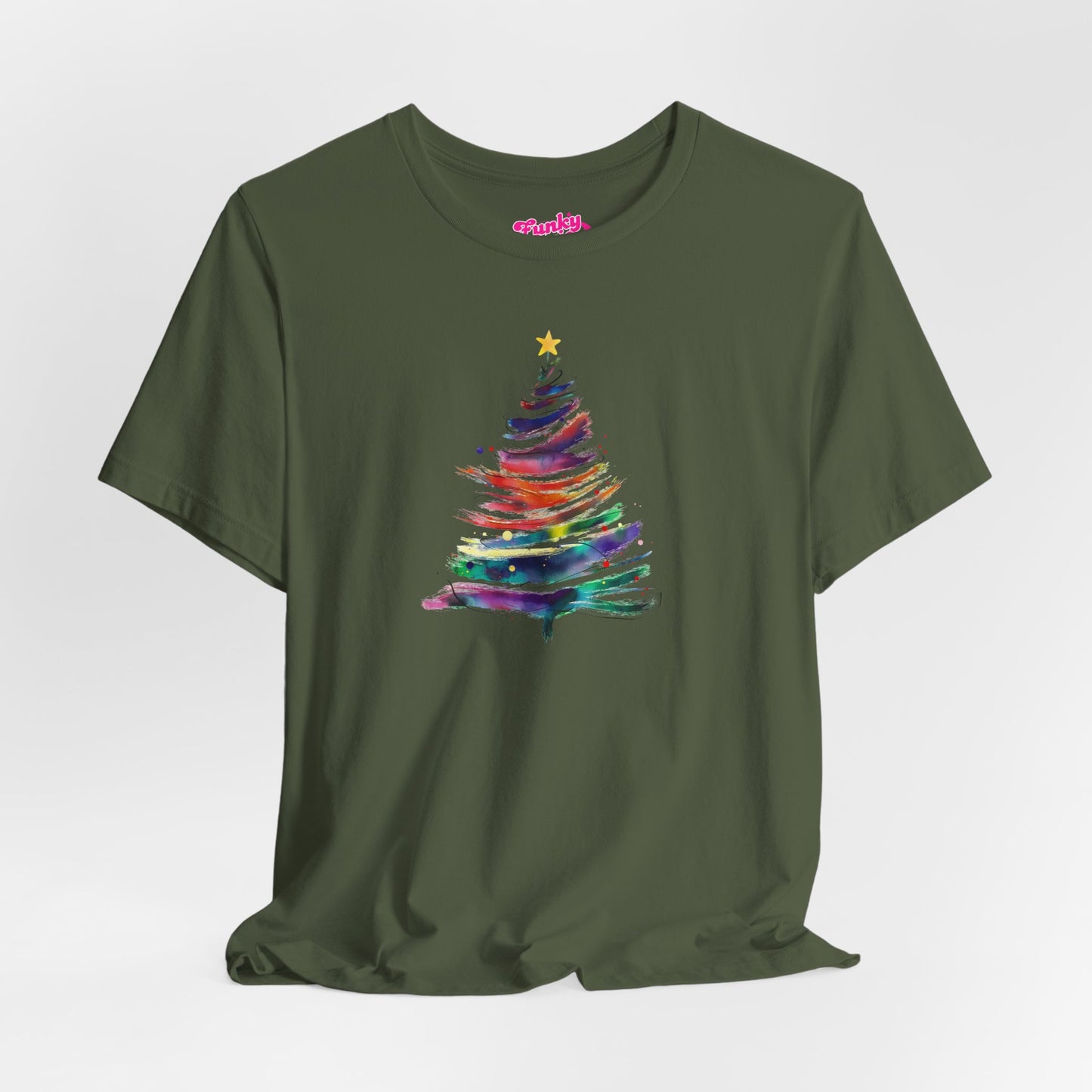 Christmas Tree Unisex Tee, Festive T-Shirt, Holiday Gift, Winter Apparel, Cozy Comfortable Wear, Seasonal Tee