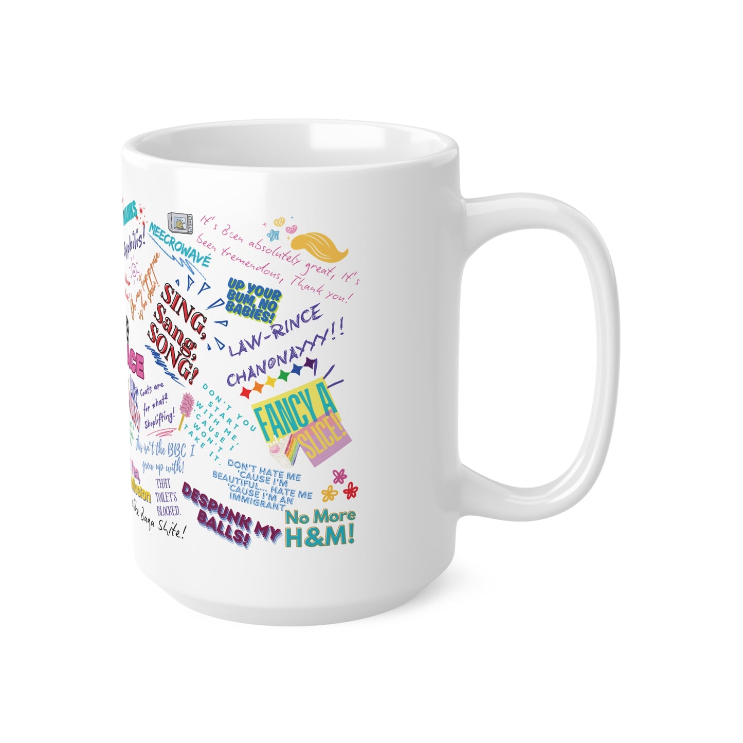 Drag Race UK Queens Quotes  Ceramic Coffee Cups - Fun Mugs for Coffee Lovers, Gift for Friends, Sip & Chat, Movie Night, Birthday
