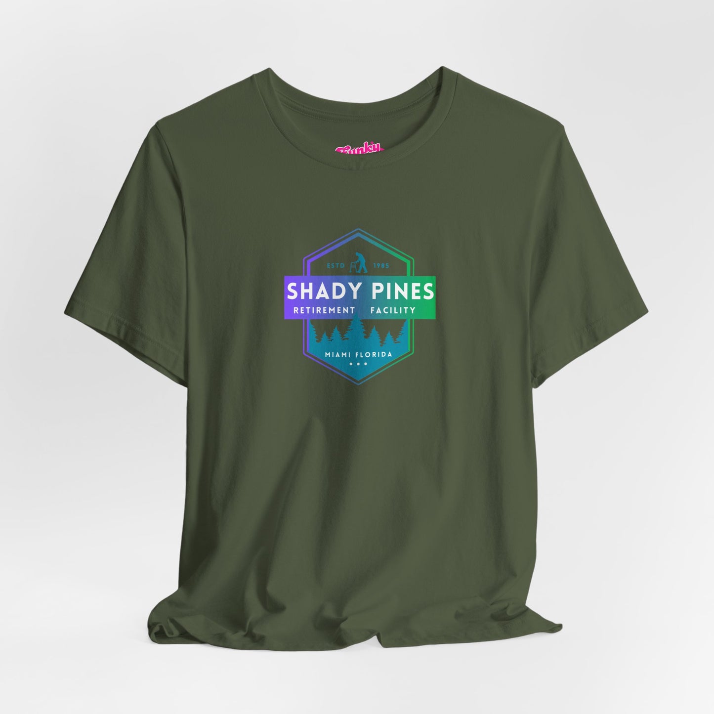 Shady Pines Retirement Tee, Unisex Jersey Shirt, Fun Golden Girls Inspired Fan Vintage Style T-Shirt