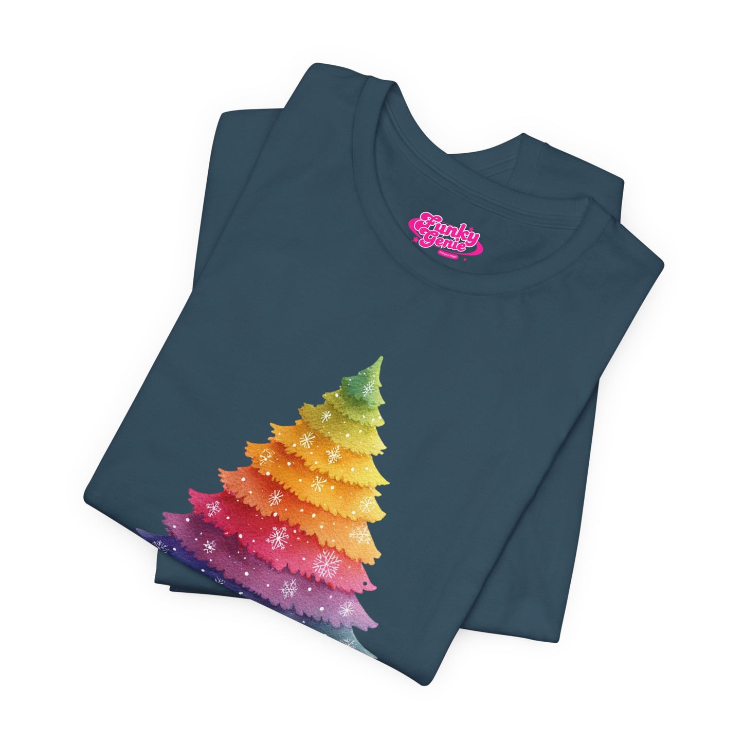 Festive LGBTQ+ Short Sleeve Tee, Be Merry & Gay T-Shirt, Pride Apparel, Christmas Gift, Holiday Top, Unisex Graphic Tee.