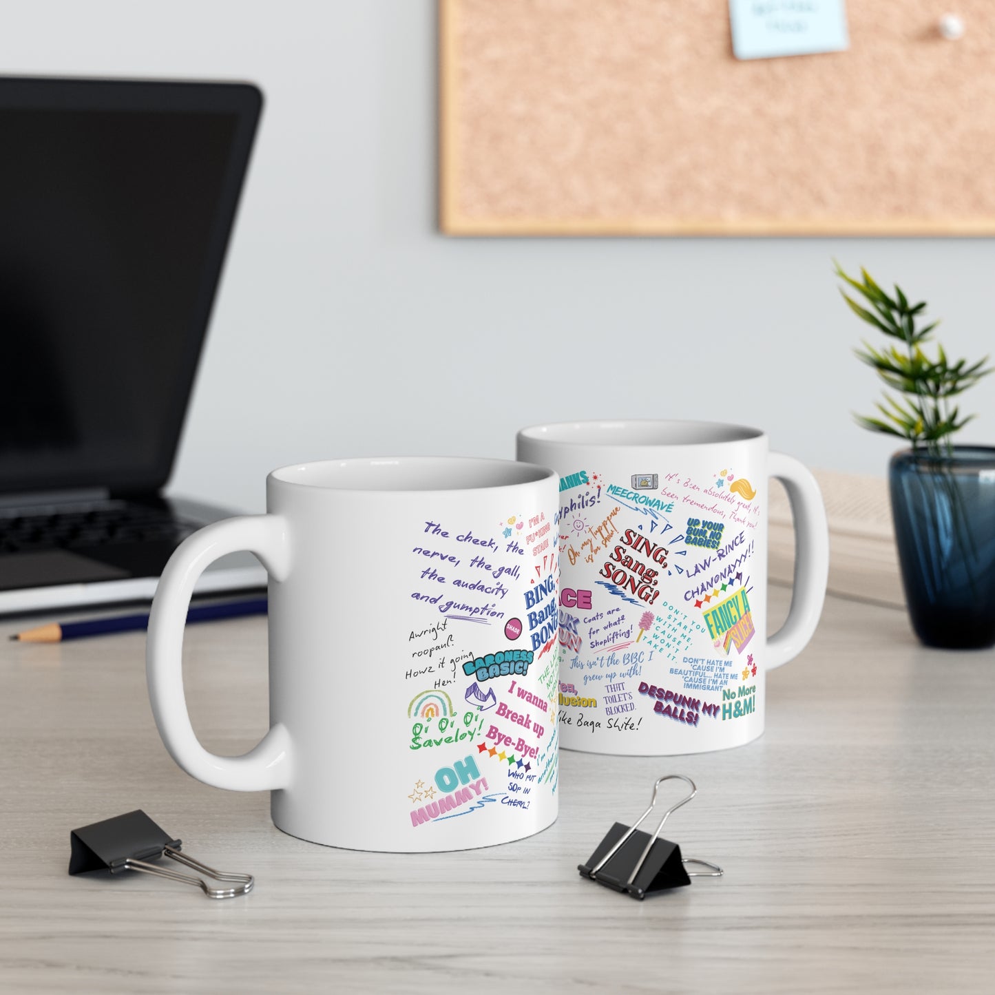 Drag Race UK Queens Quotes  Ceramic Coffee Cups - Fun Mugs for Coffee Lovers, Gift for Friends, Sip & Chat, Movie Night, Birthday