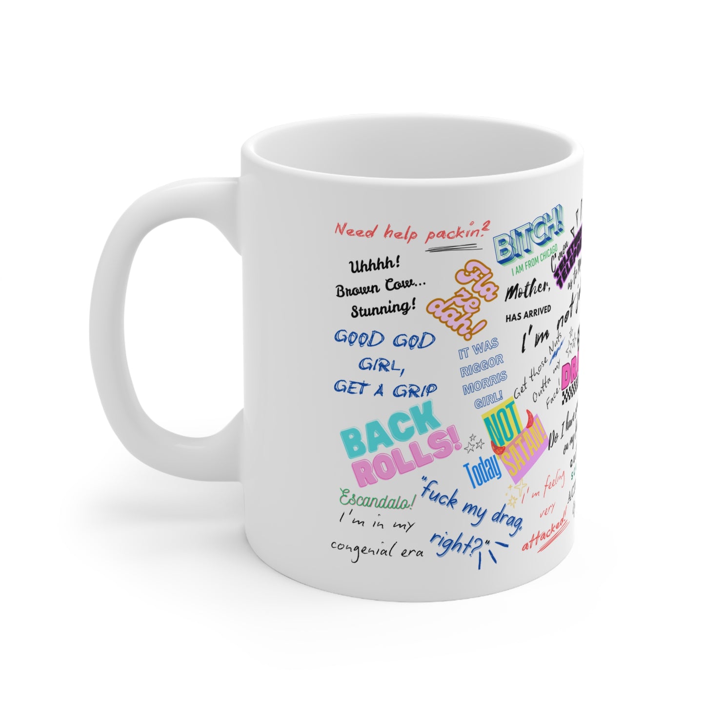 Drag Race US Queens Quotes  Ceramic Coffee Cups - 11oz & 15oz, Funny Gift for Coffee Lovers, Unique Mugs for Pride, LGBTQ+ Party Decor, Quirky Home [...]