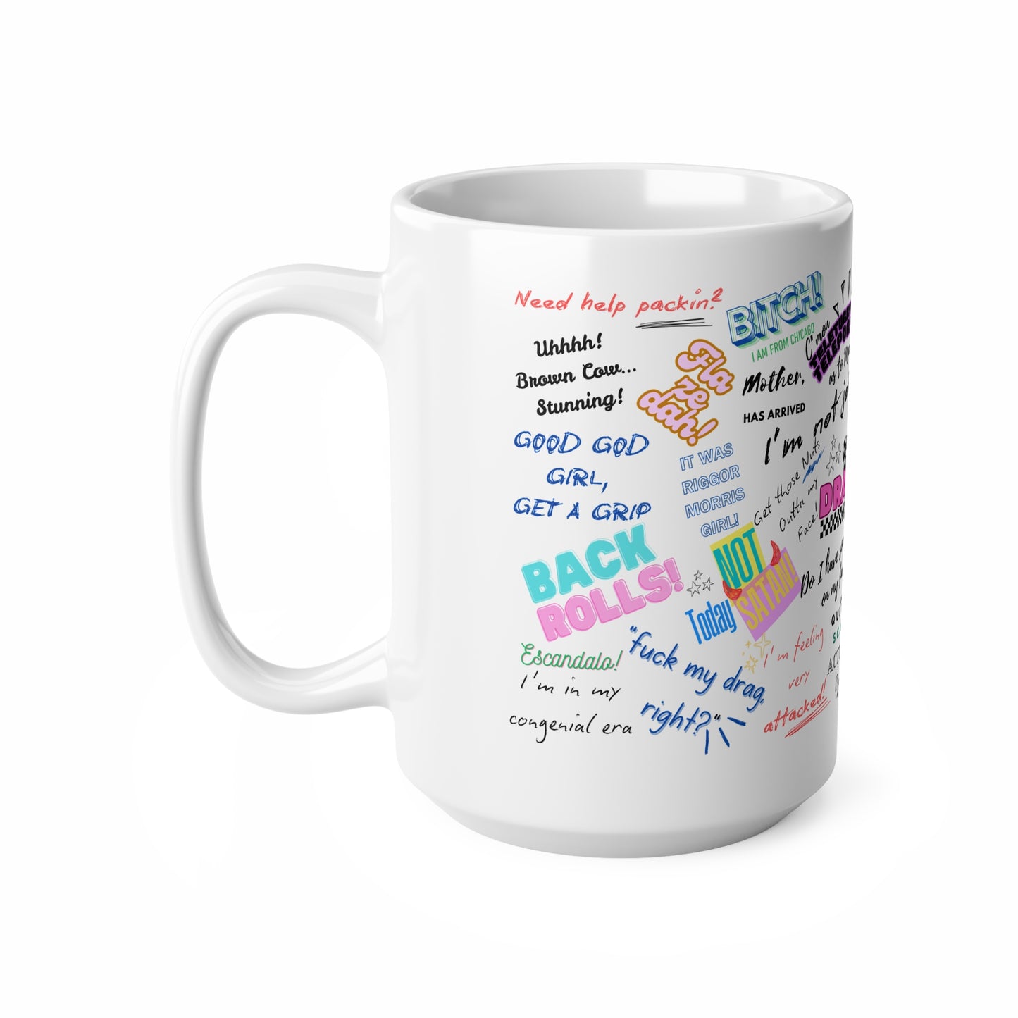 Drag Race US Queens Quotes  Ceramic Coffee Cups - 11oz & 15oz, Funny Gift for Coffee Lovers, Unique Mugs for Pride, LGBTQ+ Party Decor, Quirky Home [...]