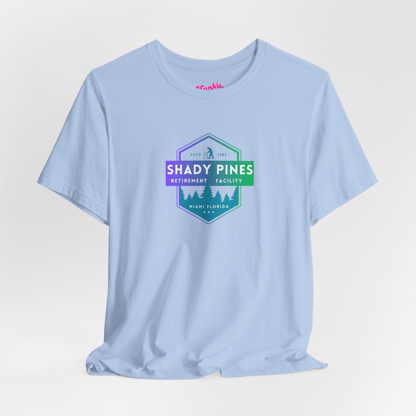 Shady Pines Retirement Tee, Unisex Jersey Shirt, Fun Golden Girls Inspired Fan Vintage Style T-Shirt