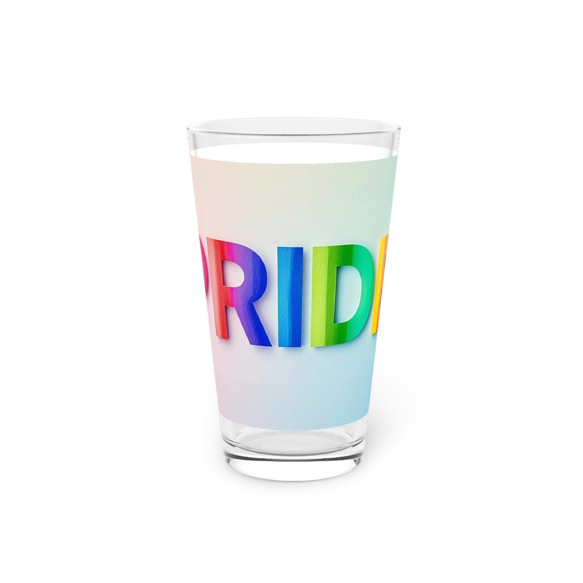 Three colorful drinks with rainbow letters on a white background LGBTQIA+ Pride Queer Pride