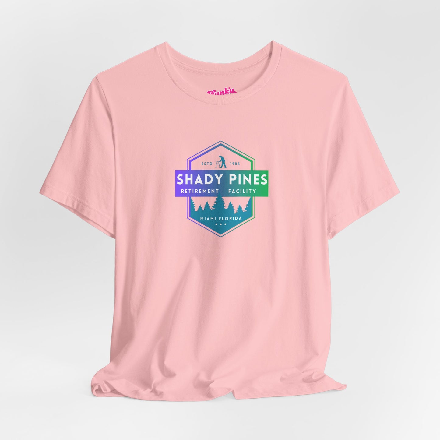 Shady Pines Retirement Tee, Unisex Jersey Shirt, Fun Golden Girls Inspired Fan Vintage Style T-Shirt