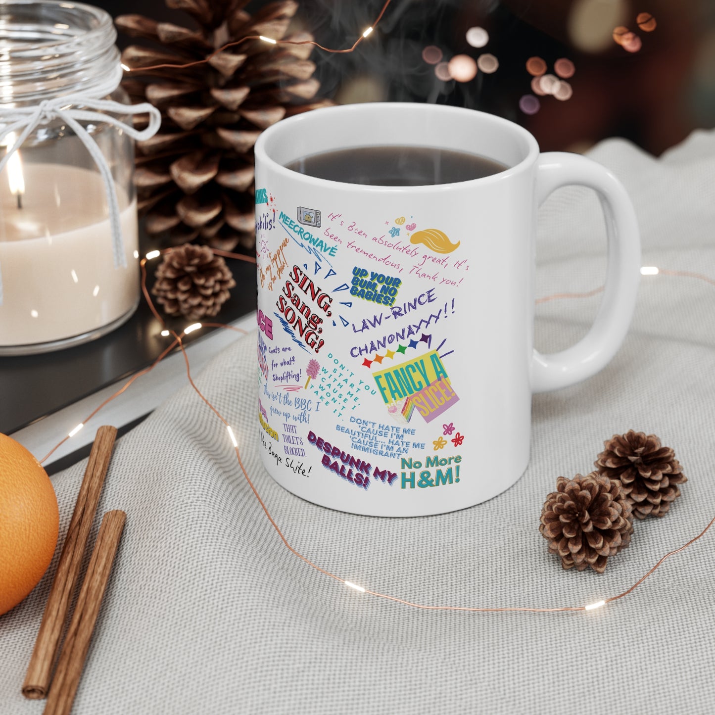 Drag Race UK Queens Quotes  Ceramic Coffee Cups - Fun Mugs for Coffee Lovers, Gift for Friends, Sip & Chat, Movie Night, Birthday