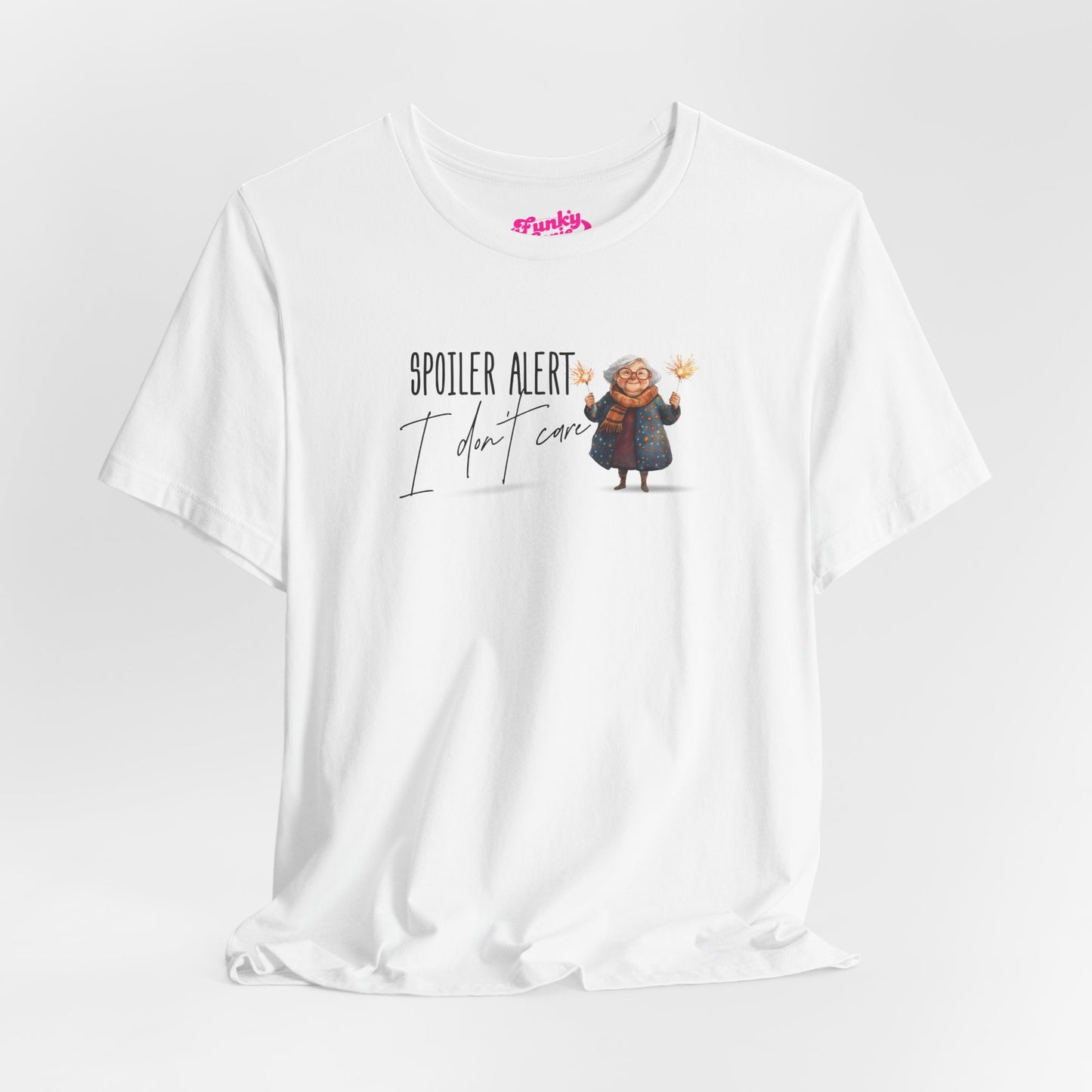 Spoiler Alert Tee, Cute Graphic Tee, Unisex Short Sleeve Shirt, Fun T-Shirt, Casual Wear, Gift for Movie Lovers