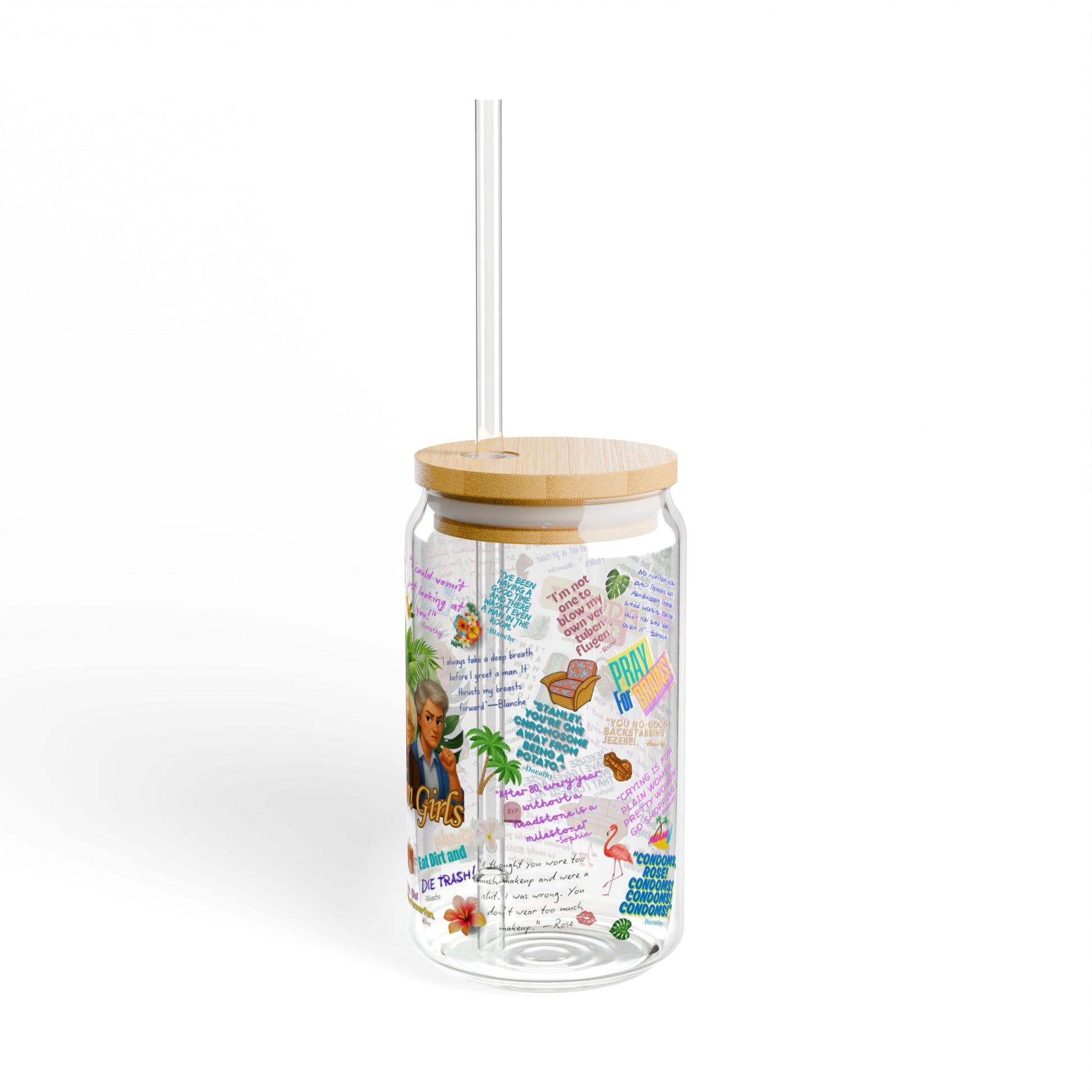 Tumbler with 'The Golden Girls' design Featuring Iconic One Lines from your favorite Golden Girls
