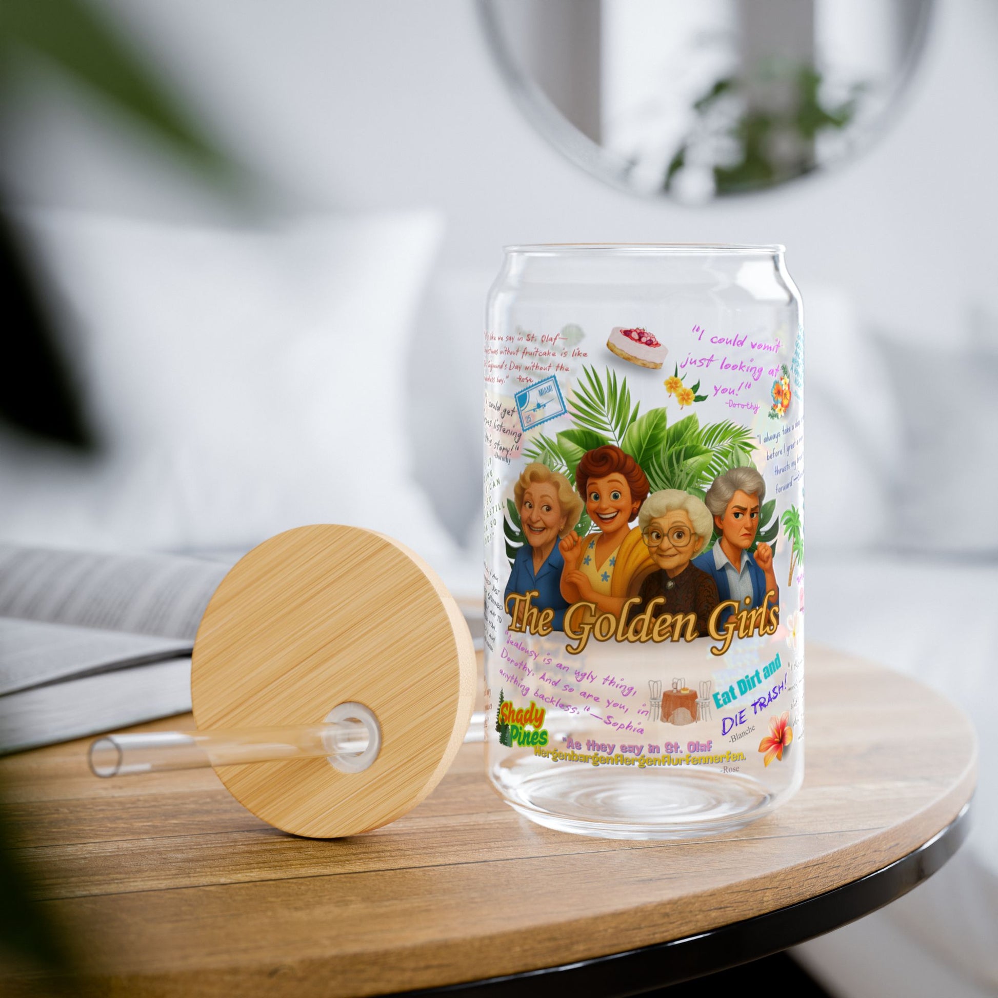 Tumbler with 'The Golden Girls' design Featuring Iconic One Lines from your favorite Golden Girls