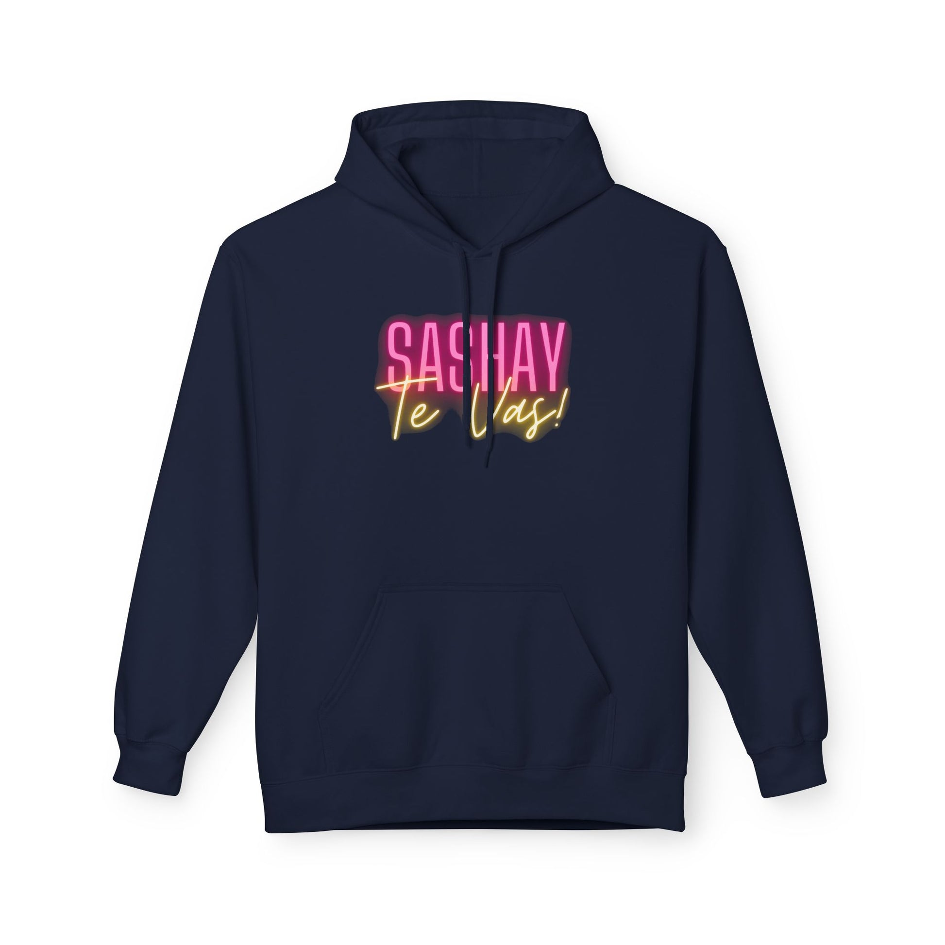 Navy blue hoodie with colorful text on a white background  Drag Race Espana, Drag Race Spain, Rupaul's drag race, Drag queens, LGBT, Queer culture