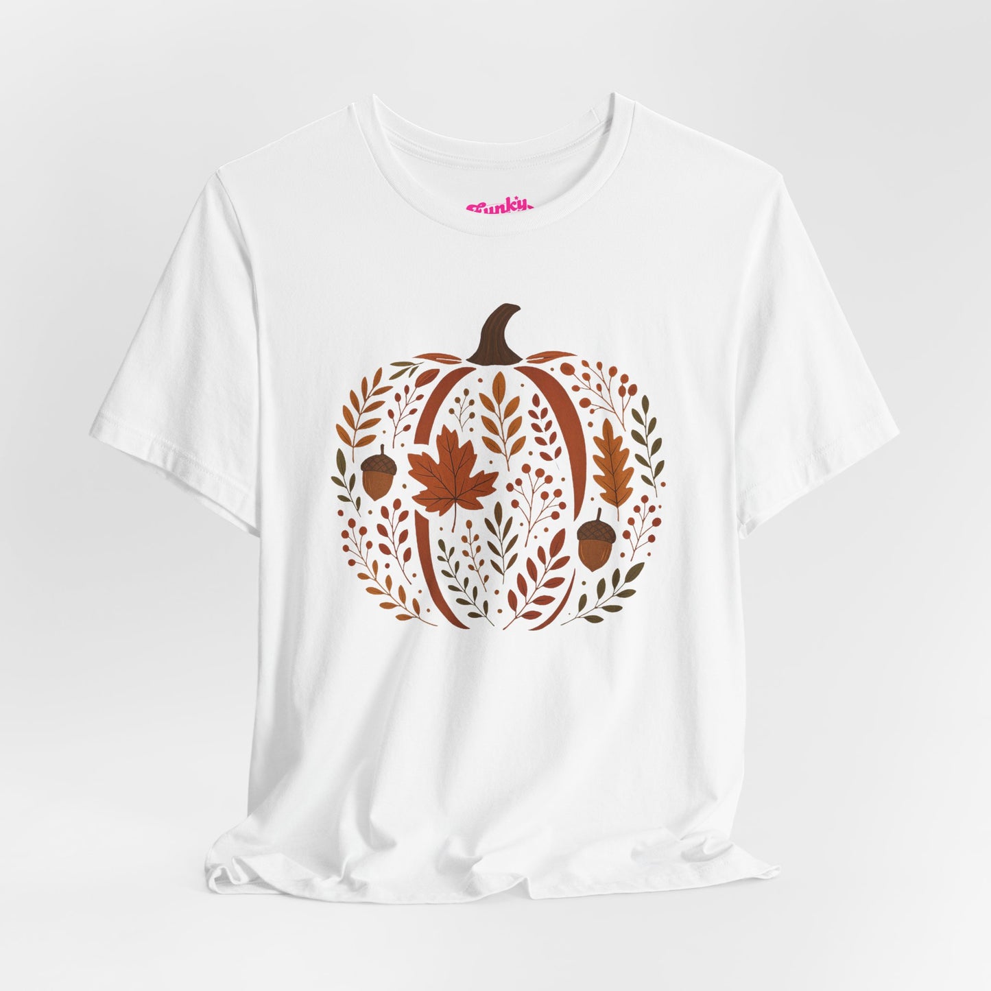 Autumn Pumpkin Tee, Fall Harvest Shirt, Unisex Short Sleeve T-shirt, Thanksgiving Apparel, Cozy Autumn Vibes