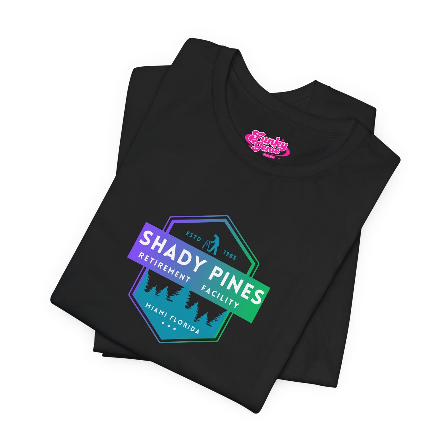 Shady Pines Retirement Tee, Unisex Jersey Shirt, Fun Golden Girls Inspired Fan Vintage Style T-Shirt