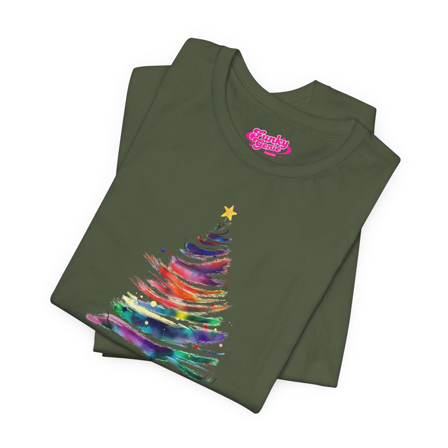 Christmas Tree Unisex Tee, Festive T-Shirt, Holiday Gift, Winter Apparel, Cozy Comfortable Wear, Seasonal Tee