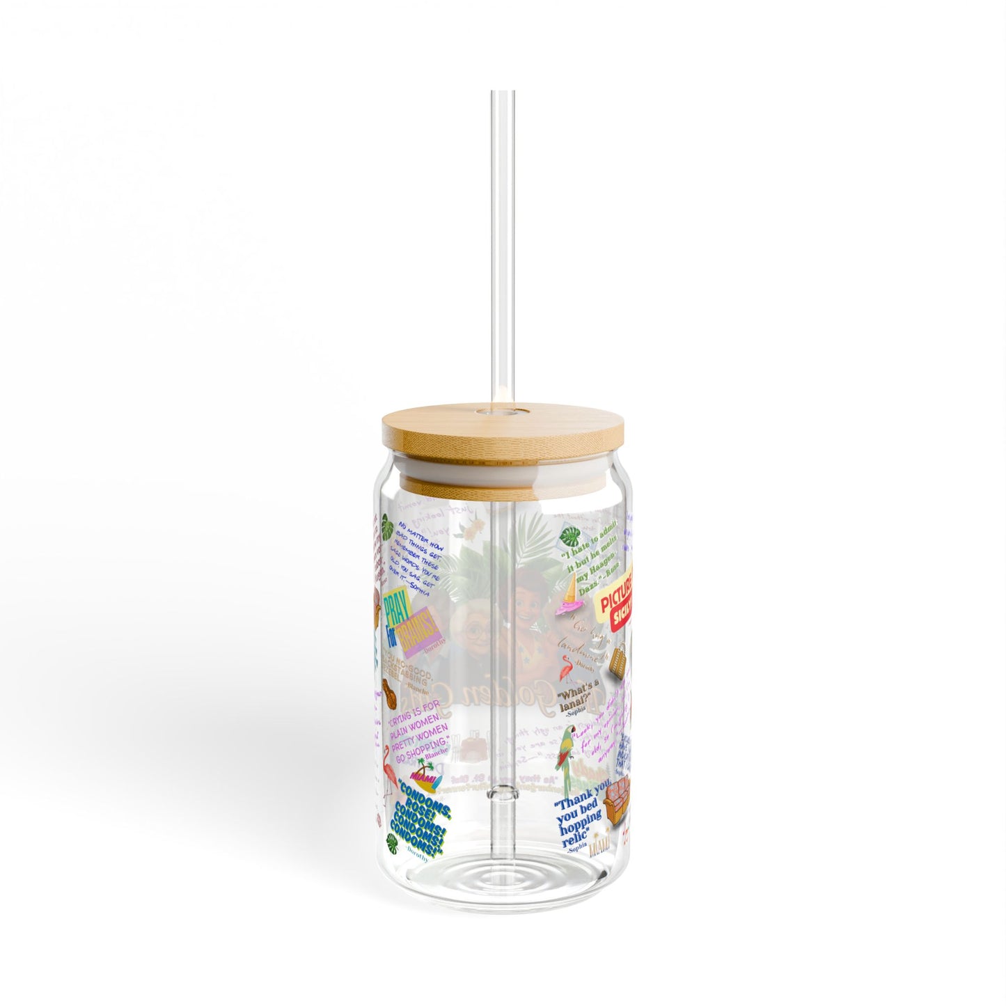 Tumbler with 'The Golden Girls' design Featuring Iconic One Lines from your favorite Golden Girls