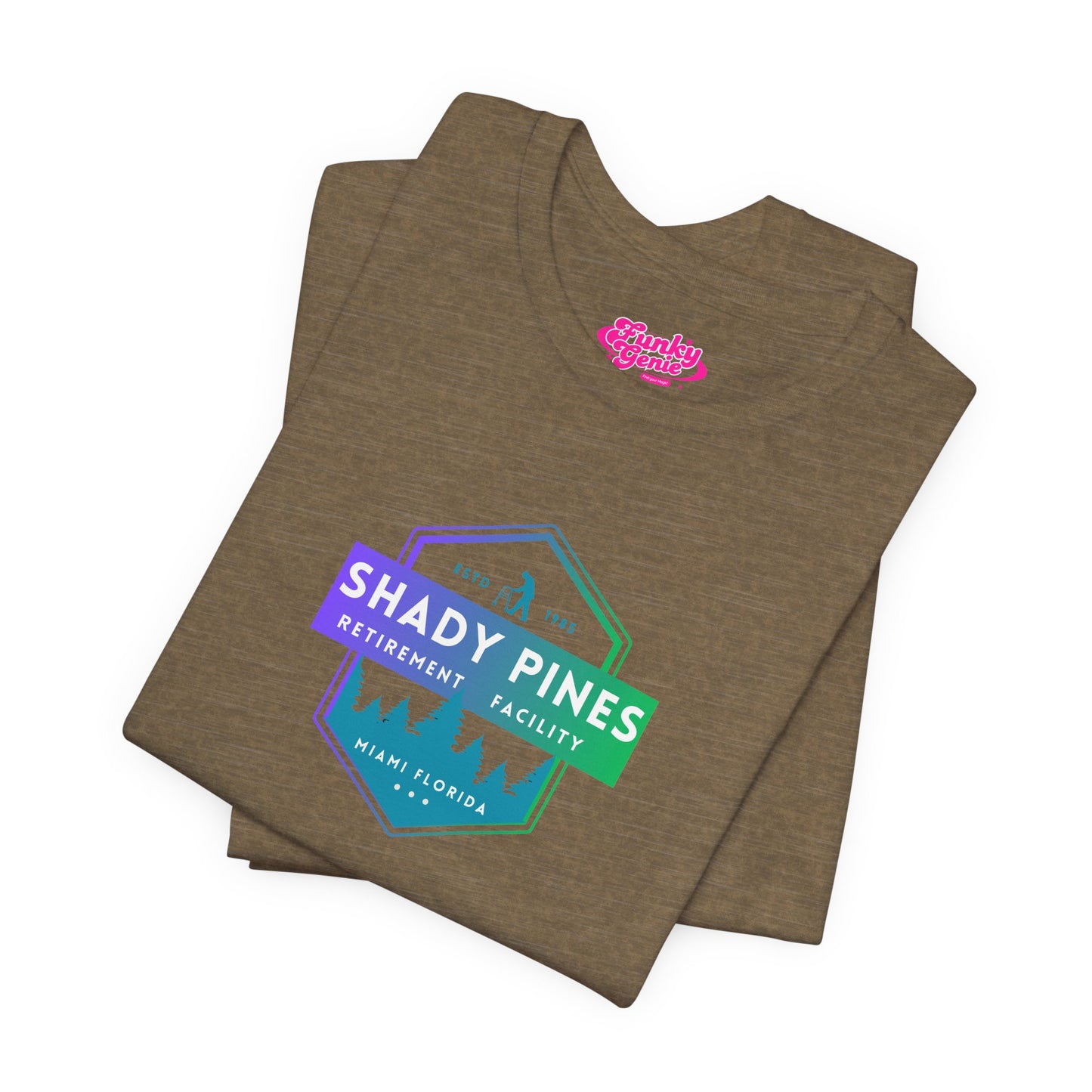 Shady Pines Retirement Tee, Unisex Jersey Shirt, Fun Golden Girls Inspired Fan Vintage Style T-Shirt